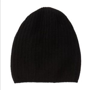 Portolano Rib Knit 100%Cashmere Slouchy Beanie